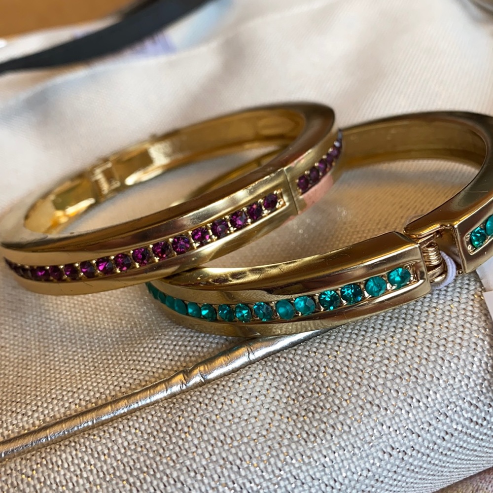Coldwater Creek Hinged Crystal Bracelets